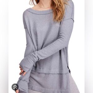 We The Free Free People North Shore Textured Thermal Tunic